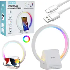 GENERICO - Lámpara Inteligente 4en1 Altavoz Bluetooth Carga Rápida 10w