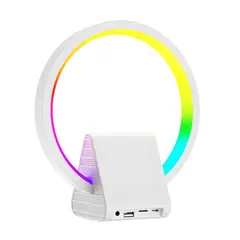 GENERICO - Lámpara Inteligente 4en1 Altavoz Bluetooth Carga Rápida 10w