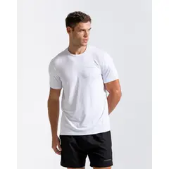 RACKETBALL - Camiseta Núcleo Manga Corta, Color Blanco Para Hombre