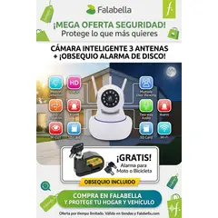 GENERICO - Cámara De Seguridad WiFi 3 Antenas +