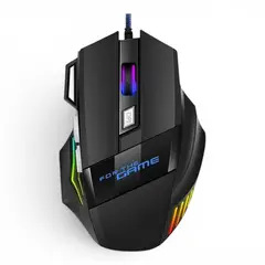 GENERICO - Mouse gamer alambrico T-wolf M1 para pc, diseño ergonomico