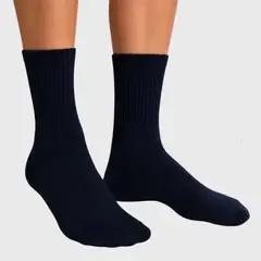 GENERICO - Medias básicas Negras 3/4 Unisex