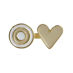 AMORINO JEWELRY - Anillo Circus con Baño de Oro de 24 kt de 5 Micras