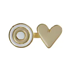 AMORINO JEWELRY - Anillo Circus con Baño de Oro de 24 kt de 5 Micras