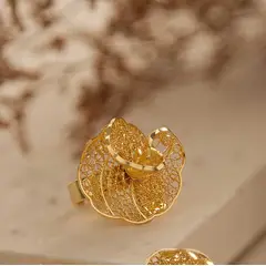 AMORINO JEWELRY - Anillo Capullo Filigrana en Plata ley 925