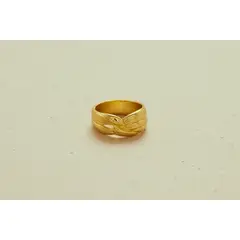 AMORINO JEWELRY - Anillo Eternal con Baño de Oro de 24 kt de 5 Micras