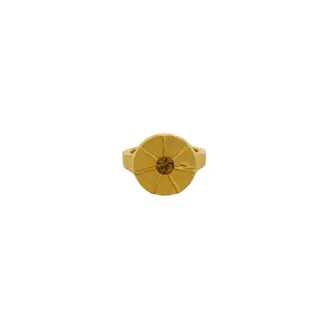 AMORINO JEWELRY - Anillo Aurora con Baño de Oro de 24 kt de 5 Micras