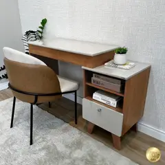 BERTOLINI - Escritorio tocador Rubi 118x120x41cm en MDP un cajón