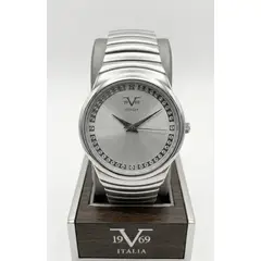 19V69 ITALIA - Reloj V1969 Ilalia , para mujer, Plateado tablero Blanco