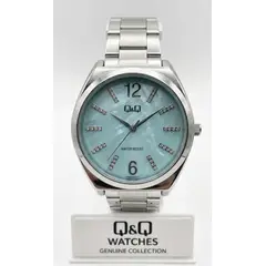 Q&Q - Reloj para dama , Plateado tablero turqueza