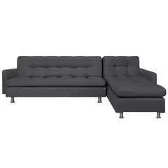 PULLMAN - Sofá Cama En L Sophie Con Brazos Gris Antifluidos