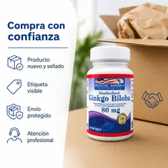 HEALTHY AMERICA - Ginkgo Biloba 80 Mg 90 Softgels Suplemento