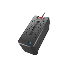 FORZA - Regulador Automático De Voltaje Fvr-1221usb 1200va600w Color Negro