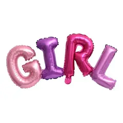 GENERICO - Globo Niña Girl Letra Baby Shower Bebe Fiesta Decoraciòn