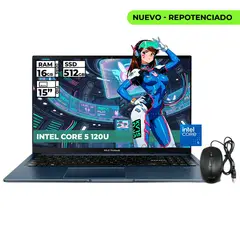 ASUS - PORTATIL INTEL CORE 5-120U 16GB RAM 512GB SSD 15 FHD + MOUSE ORIGINAL