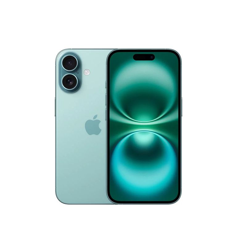 Celular IPhone 16 128 GB Verde Azulado Reacondicionado +14 Meses de Garantia