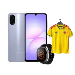 SAMSUNG - A07 128GB 6GB Ram 4G + Smartwatch + Camiseta Edición Especial Hincha
