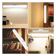 GENERICO - Lampara Magnética Aplique Pared Led Recargable USB Con 3 Modos De Luz