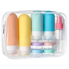 GENERICO - Kit Viajero Práctico Recipientes De Viaje x12