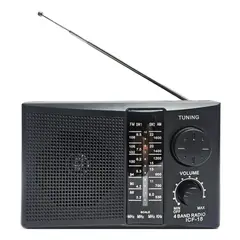 GENERICO - Radio Portátil De 4 Bandas Para Sintonización Precisa Antena Corriente Directa y Batería