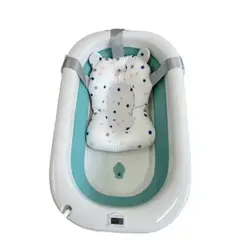 GENERICO - Bañera Plegable Con Soporte Para Bebés Y Control De Temperatura - Verde