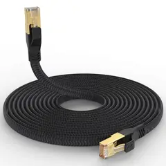 INNOVA - Cable Red Ethernet Rj45 Plano Cat7 Gigabt 5m Chapado En Oro