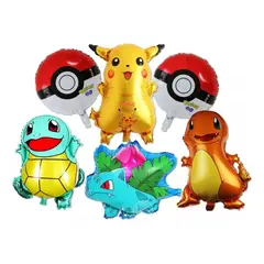 GENERICO - Bouquet Globo Pikachu Bulbasaur Squirtle Charmander Comprar