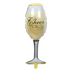 GENERICO - Globo Brindis Cumpleaños Copa Cheers Dorado Fiesta Comprar