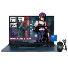 ASUS - PORTATIL INTEL CORE 5-120U 8GB RAM 512GB SSD 15 FHD + MOUSE ORIGINAL