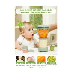 AMERICAN GENERICS - Procesador De Alimentos Para Bebé Baby Bullet Completo