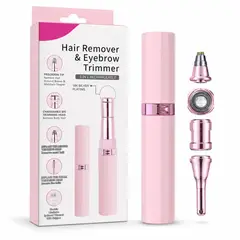 GENERICO - Depiladora Facial 5 En 1 Recargable Mujer USB - Piel Suave Sin Dolor y Cejas Perfectas Pro