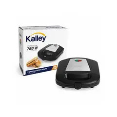 KALLEY - Sanduchera K-SMP200N Panini Negra 2 Puestos 760W