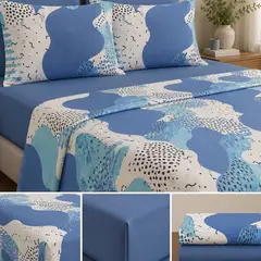 KARYTEX - Juego De Sábanas Ocean Flow Microfibra Soft Premium Diseño Moderno