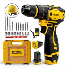 PROTOOL - Taladro Inalámbrico Percutor Prtool Brushless 35n + Obsequio