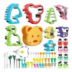 GENERICO - Kit Cortador De Figuras Moldes Para Comidas De Niños
