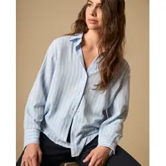 ESPRIT - Camisa manga larga para Dama silueta relajada fresca