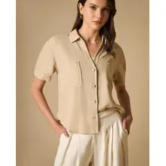 ESPRIT - Camisa para Dama Manga Corta Fresca y Elegante