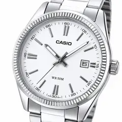 CASIO - Reloj Para Hombre Plateado Mtp-1302da-7avdf