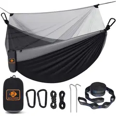 INNOVA - Hamaca Portatil Camping Con Malla Red Mosquitero Plegable
