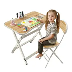GENERICO - Mesa Escritorio Plegable Pupitre Niños Multifuncional+silla