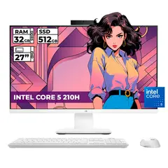 ASUS - TODO EN UNO INTEL CORE 5-210H 32GB RAM 512GB SSD 27 FHD SANDTONE WHITE