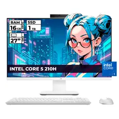 ASUS - TODO EN UNO INTEL CORE 5-210H 16GB RAM 1TB SSD 27 FHD SANDTONE WHITE
