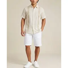 OSVITH - Camisa Guayabera Manga Corta