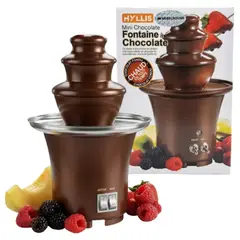 GENERICO - Fuente De Chocolate Mini 2 Niveles Fondue Electrica Para Postres Fiestas y Reuniones Hogar