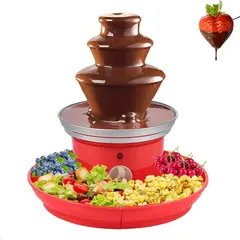 GENERICO - Fuente De Chocolate Electrica 3 Niveles Cascada Fondue Acero Inoxidable Para Fiestas y Postres