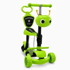 DISTRIONLINE - Scooter Monopatín 5 En 1 Color Verde