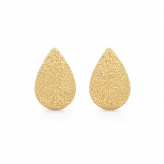SCARLETT - Aretes Autumn Drops Gold Texturizados Dorados