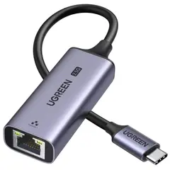 UGREEN - Adaptador USB Tipo C A Ethernet 2.5 Gbps Cable De Red Rj45 Carcasa Aluminio Plug and Play