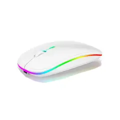 GENERICO - Mouse Inalambrico Recargable Led Usb-c Pc Y Laptop Bluetooth