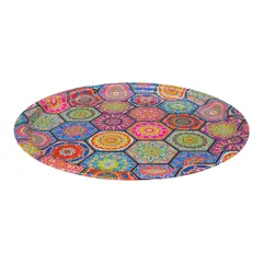 GENERICO - Bandeja Metálica Redonda Diseños Multiusos 35cm